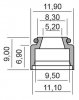 Gufero RMS 100669220 drieku ventilu