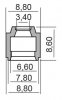 Gufero RMS 100669270 drieku ventilu