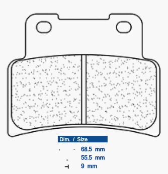 Brzdové obloženie CL BRAKES 1187 A3+