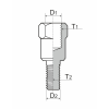 Adaptér  na spätné zrkadlo RMS 121850060 pravé M8 - M10