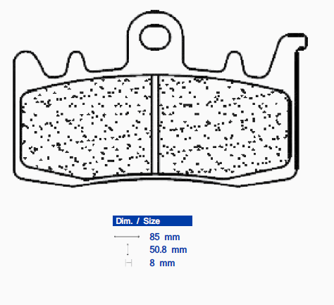 Brzdové obloženie CL BRAKES 1232 A3+