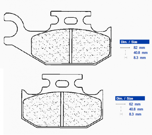 Brzdové obloženie CL BRAKES 1235 ATV1