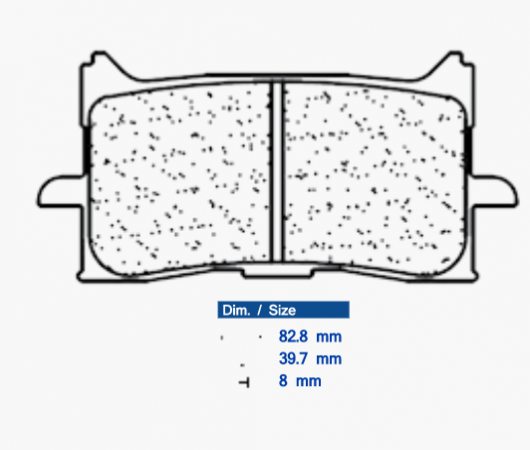 Brzdové obloženie CL BRAKES 1245 A3+