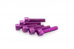 Skrutky PUIG 0544L ANODIZED fialová M6 x 25 mm (6ks)