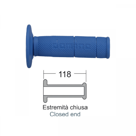 rukoväte DOMINO 184170080 CROSS-ENDURO modrá 118 mm