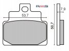 Brzdové obloženie RMS 225100460 organické