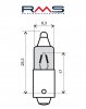 Žiarovka RMS 246510025 12V 23W, 180° (1 kus)