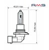 Žiarovka RMS 246510095 12V 65W, HB3 biela