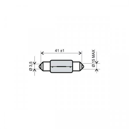 Žiarovka RMS 246510126 FLOSSER 6V-15W T 15x42