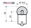 Žiarovka RMS 246510211 12V 10W, BA15S oranžová