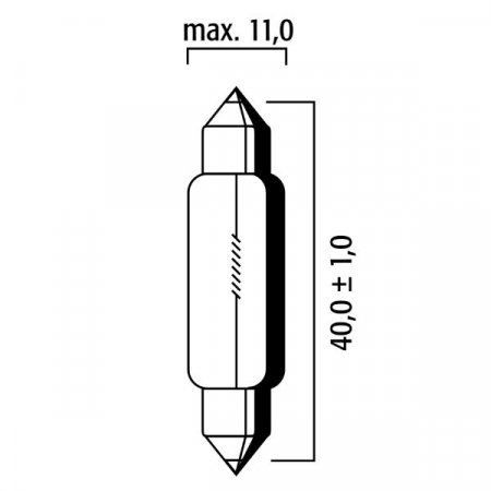 Žiarovka RMS 246510626 FLOSSER 6V 10W t 11x40