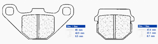 Brzdové obloženie CL BRAKES 2469 A3+