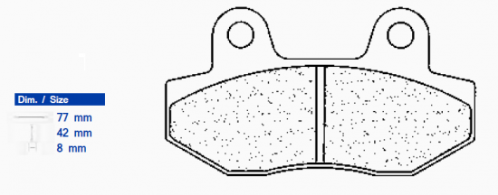 Brzdové obloženie CL BRAKES 2621 MX10