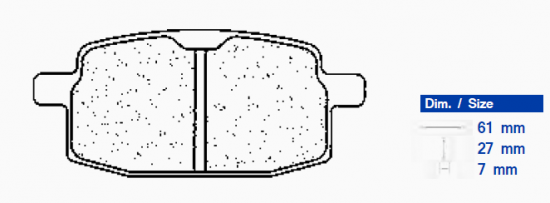 Brzdové obloženie CL BRAKES 2696 A3+