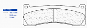 Brzdové obloženie CL BRAKES 2720 C60 (C59)