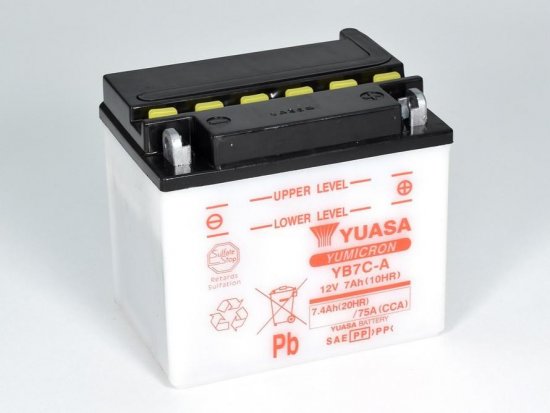 Yumicron battery NO ACID YUASA YB7C-A