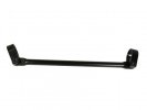 Bar and two-screw clamp kit for handlebar ACCOSSATO variable diameter 28/28,5 mm, lenght 180 mm čierna