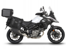 Kompletná sada sedlových brašní SHAD TERRA TR40 adventure a hliníkového kufra SHAD TERRA BLACK 55L, SHAD SUZUKI DL 650 V-Strom