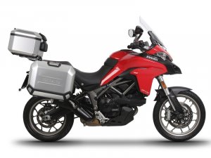 Kompletná sada hliníkových kufrov SHAD TERRA, 37 litrový vrchný kufor, 47/47 litrový bočné kufre, vr SHAD DUCATI MULTISTRADA 950 / 1200 / 1260