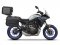 Kompletná sada čiernych hliníkových kufrov SHAD TERRA BLACK , 48 litrov vrchný kufor, 36/36 litrov b SHAD YAMAHA MT-07 Tracer / Tracer 700