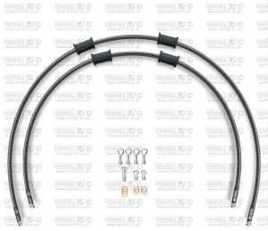 Hadica zadnej brzdy Venhill BMW-10012R-CB POWERHOSEPLUS (2 hadice v sade) karbónové hadice, chrómové koncovky