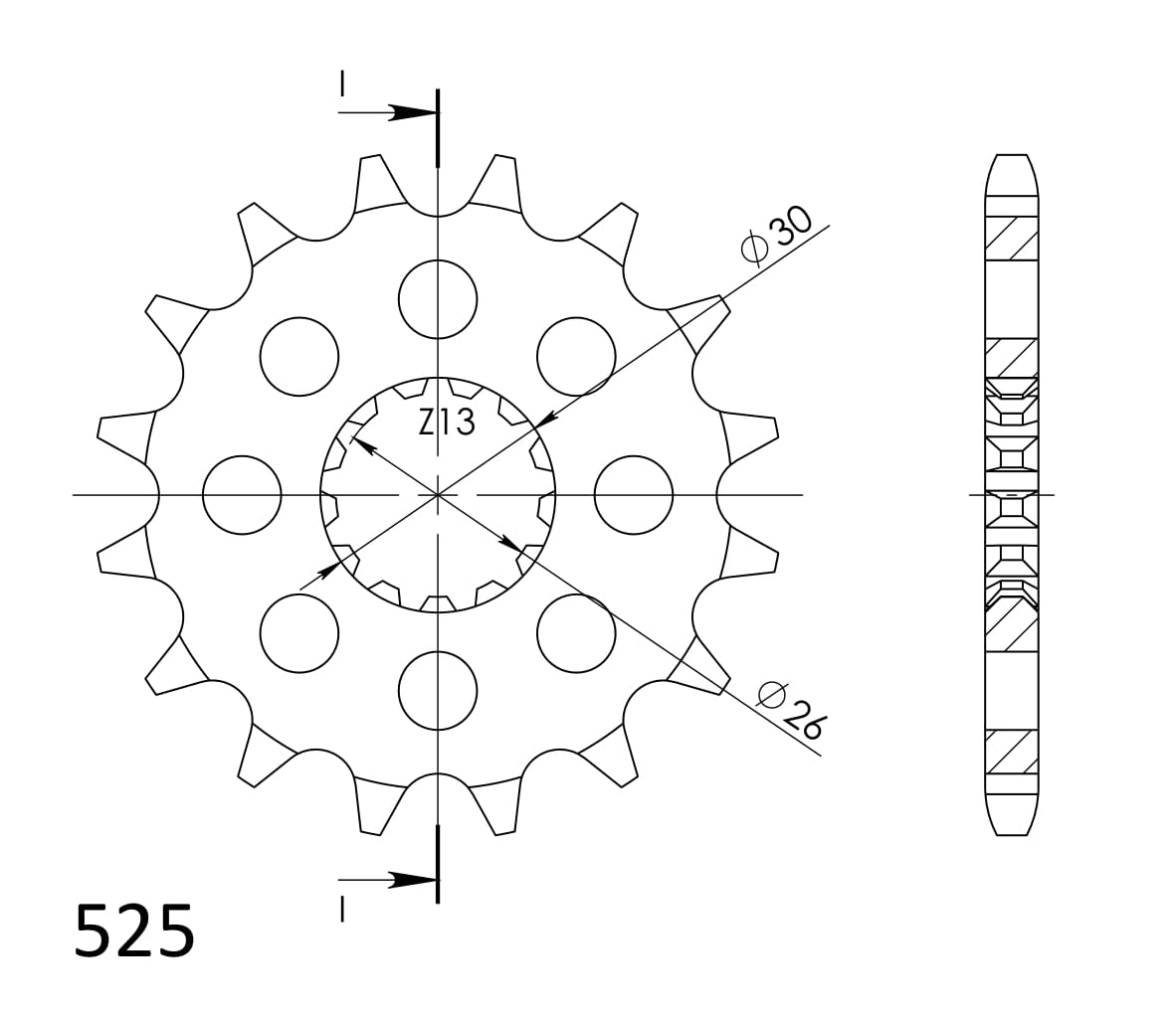 Reťazové koliečko SUPERSPROX CST-1183:17 17T, 525