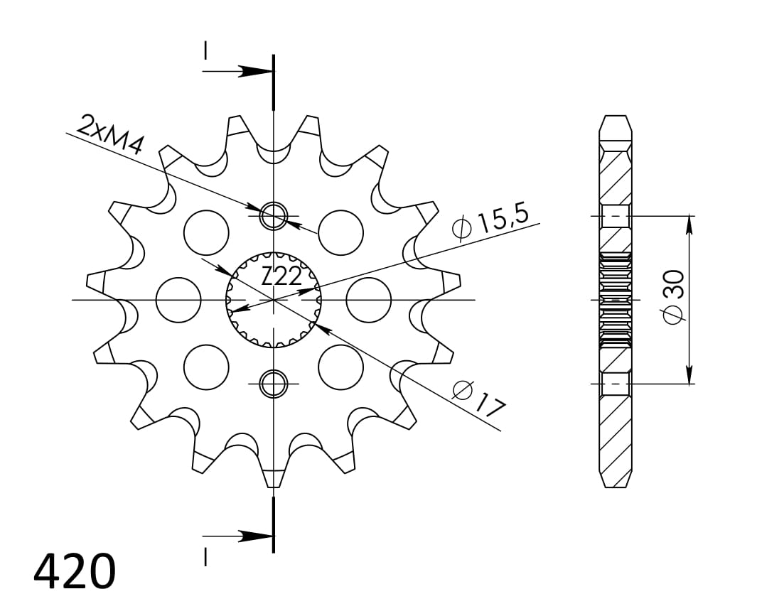 Reťazové koliečko SUPERSPROX CST-1256:14 14T, 420