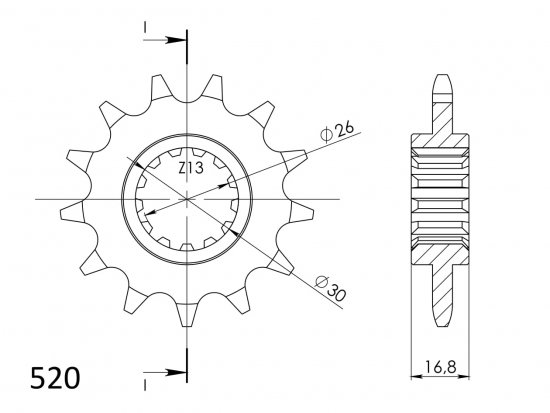 Reťazové koliečko SUPERSPROX CST-1269:14 14T, 520