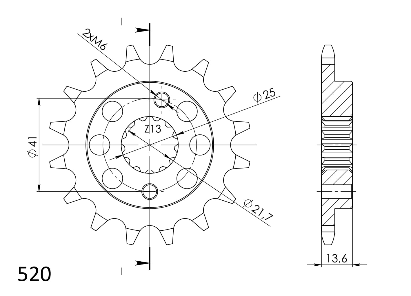 Reťazové koliečko SUPERSPROX CST-1307:15 15T, 520