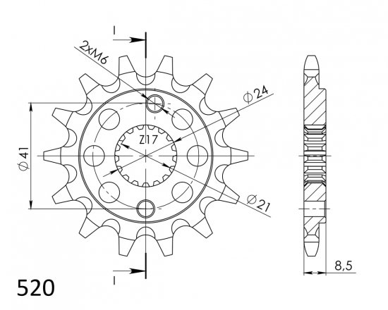 Reťazové koliečko SUPERSPROX CST-1322:13 13T, 520