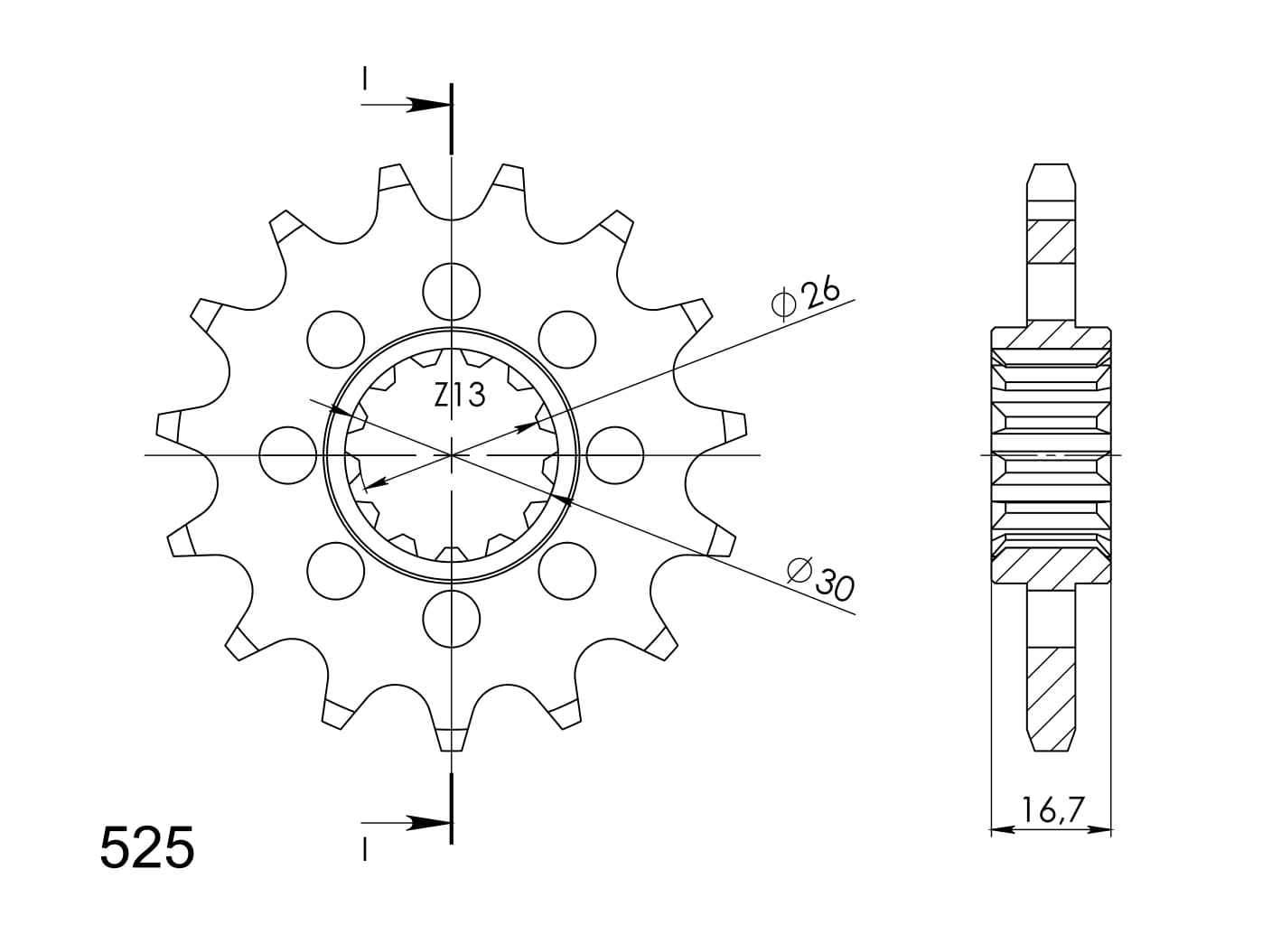 Reťazové koliečko SUPERSPROX CST-1370:15 15T, 525