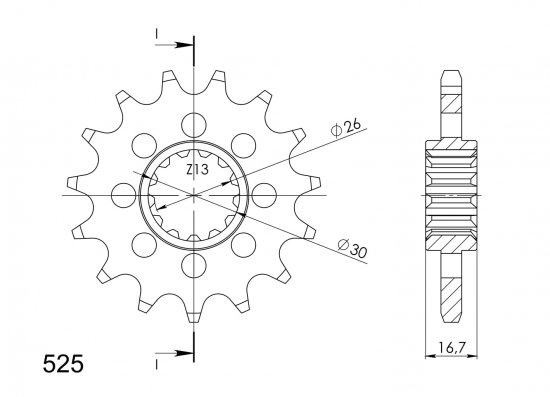 Reťazové koliečko SUPERSPROX CST-1370:15 15T, 525