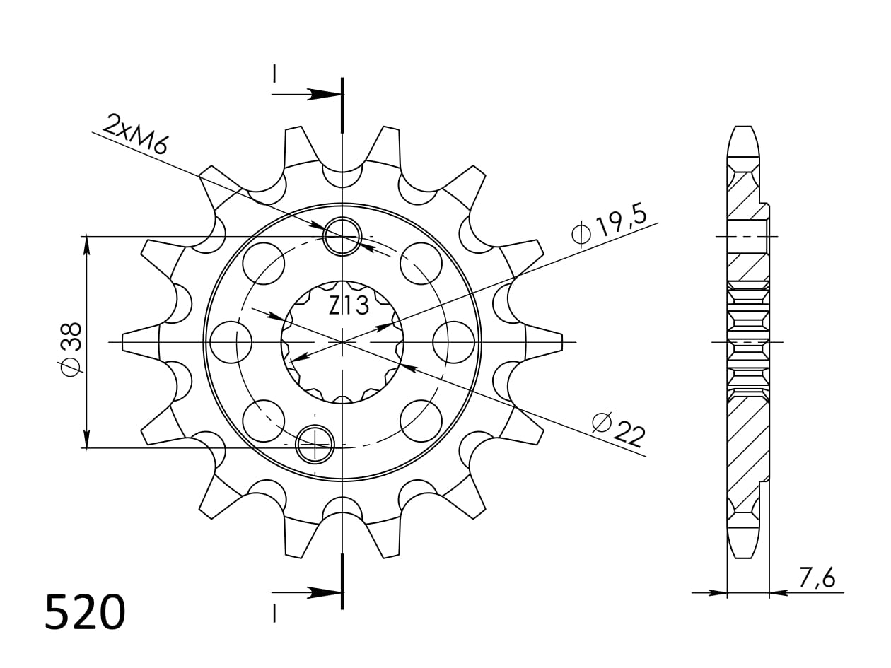 Reťazové koliečko SUPERSPROX CST-1401:14 14T, 520