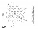 Reťazové koliečko SUPERSPROX CST-1445:11 11T, 520