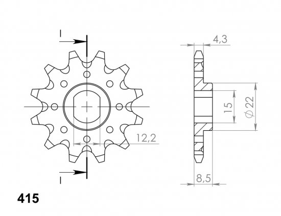 Reťazové koliečko SUPERSPROX CST-1899:11 11T, 415