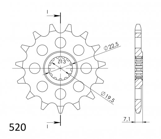 Reťazové koliečko SUPERSPROX CST-434:15 15T, 520