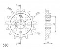 Reťazové koliečko SUPERSPROX CST-492:15 15T, 530