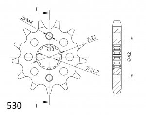 Reťazové koliečko SUPERSPROX CST-513:13 13T, 530