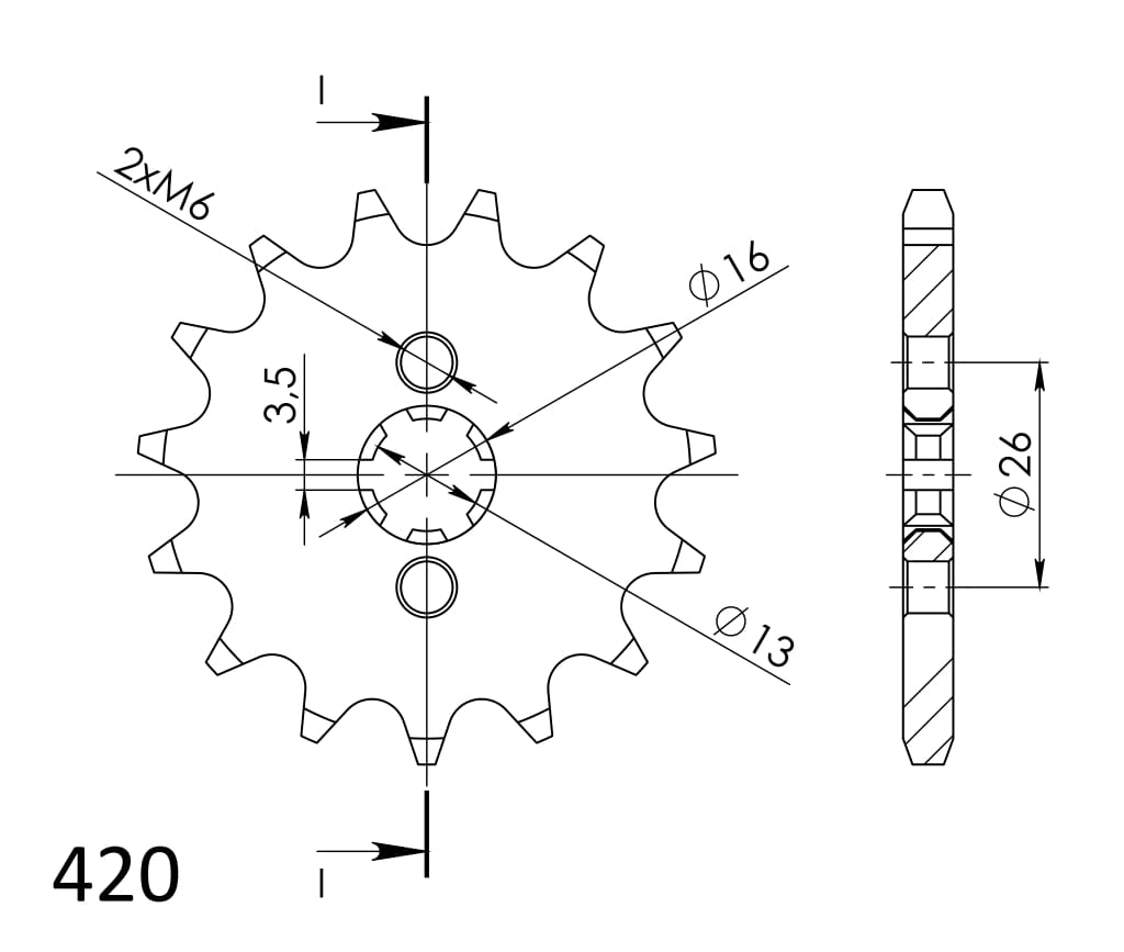 Reťazové koliečko SUPERSPROX CST-563:10 10T, 420