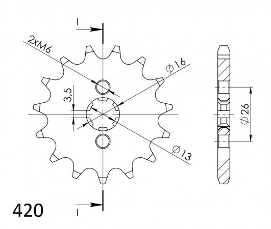 Reťazové koliečko SUPERSPROX CST-563:10 10T, 420