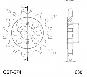 Reťazové koliečko SUPERSPROX CST-574:16 16T, 630