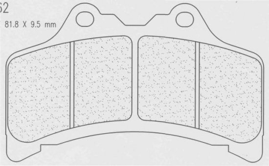 Brzdové obloženie CL BRAKES 2362 A3+