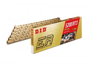 Motokrosová reťaz - Made in JAPAN D.I.D Chain 520ER-T3 SDH 112 L zlatá/zlatá