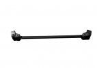 Bar and two-screw clamp kit for handlebar ACCOSSATO diameter 22 mm, lenght 257 mm čierna