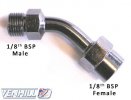 Otočný kĺb Venhill E645 POWERHOSEPLUS 45 stupňov 1/8TH BSP chróm