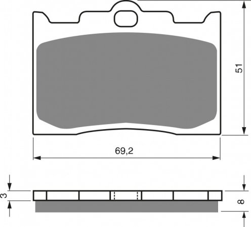 Brzdové obloženie GOLDFREN 132 S3