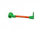 Lever guard ACCOSSATO with orange hose and joint right, aluminium