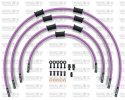 ŠTANDART -predok -sada Venhill SUZ-5004FB-PU POWERHOSEPLUS (4 hadice v sade) fialové hadice čierne koncovky