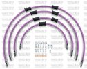 ŠTANDART -predok -sada Venhill SUZ-4007FS-PU POWERHOSEPLUS (4 hadice v sade) fialové hadice , nerezové koncovky