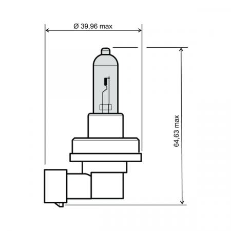 Lamp RMS 246510072 12V 35W, H8 modrá